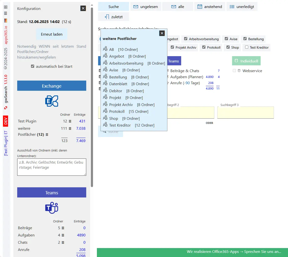 products/gwsearch/screenshots/02-Konfiguration (Exchange).webp